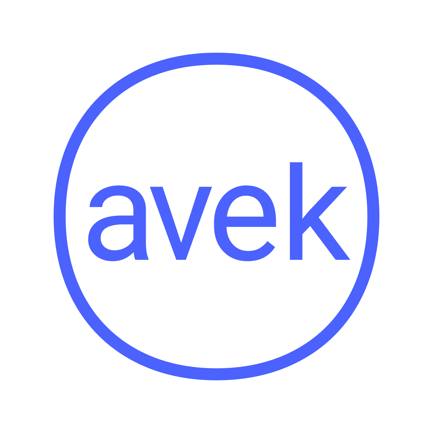 AVEKin logo, jossa vain sana AVEK